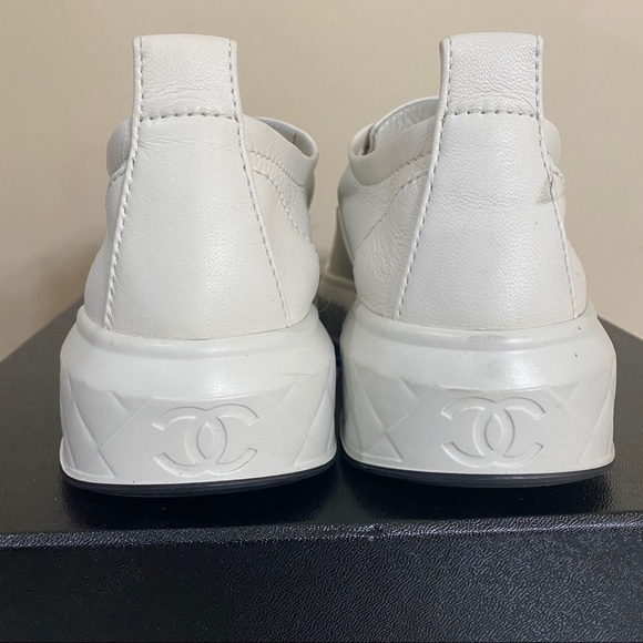 Sold 🔑 Chanel Platform Sneakers Size 37.5 - Picture 5 of 11